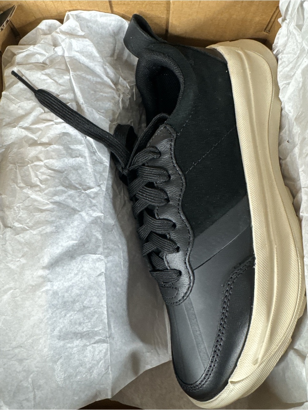 SOREL ONA 503 Everyday Low Sneakers in Black/Chalk - Picture 7 of 7